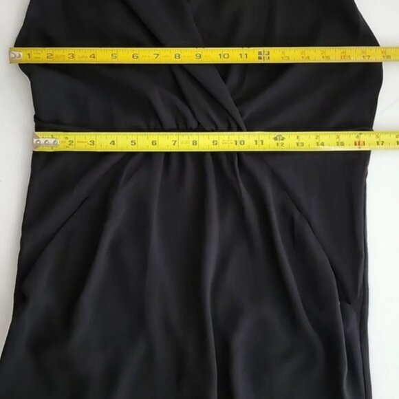 Wilfred Sabine Black Faux Wrap Sleeveless Mini Dress Pockets Size Small - Picture 11 of 13